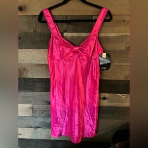 Elegant Pink Satin Nightdress